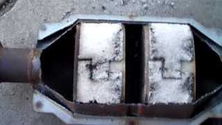 Here's what's in a catalytic Converter.  Here's how they work.