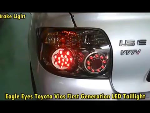 EAGLE EYES TOYOTA VIOS '03 - '05 FULL SMOKE Crystal LED Tail Lamp [TL-062-2]