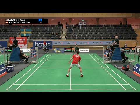Victor Swedish Open 2022 | (MAS) Lee Shun Yang  Vs  (DEN)Mathias Solgaard | QR64