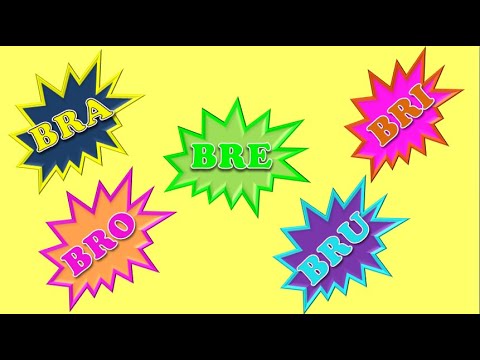 Alfabetização - BRA – BRE – BRI – BRO – BRU - Aprendendo as Sílabas Complexas