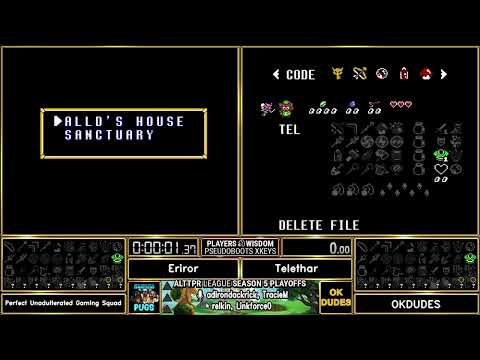 ALTTPR League - FINALS - Game 1 - Eriror vs Telethar - CrossKeys with Pseudo Boots