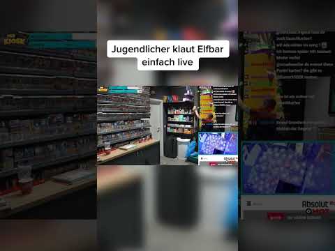 JUGENDLICHER KLAUT ELFBAR IM KIOSK (LIVE) 😅🚬 | TwitchDE Shorts