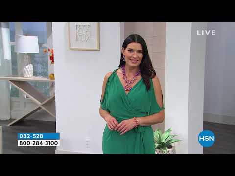 Heidi Daus "Bamboozled" Crystal and Enamel Drop Necklace