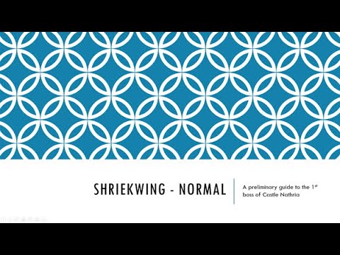 Shriekwing Normal Preliminary Guide - Castle Nathria