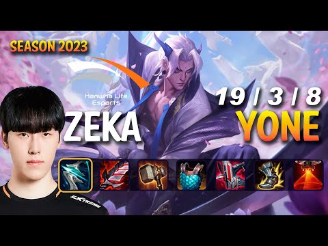 HLE Zeka YONE vs SYNDRA Mid - Patch 13.13 KR Ranked