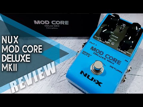 NUX Mod Core Deluxe MKII Modulation Guitar Effects Pedal with 2 Free Patch Cables imagen 9