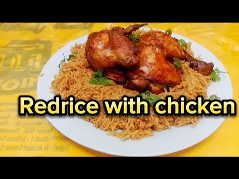 Matchboos Red Rice | How to make Red rice with chicken | fry chicken #redrice