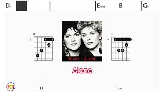 HEART Alone FCN GUITAR CHORDS & LYRICS