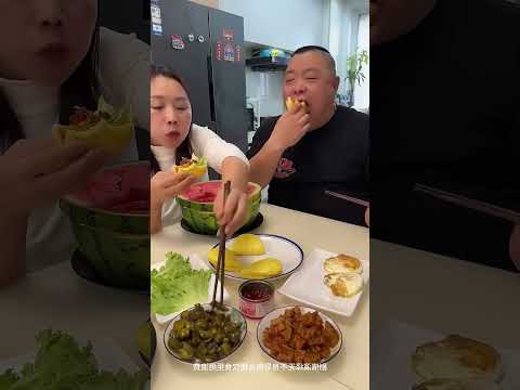 He thought he stole the chicken leg, but it was just a watermelon rind—I totally tricked him.