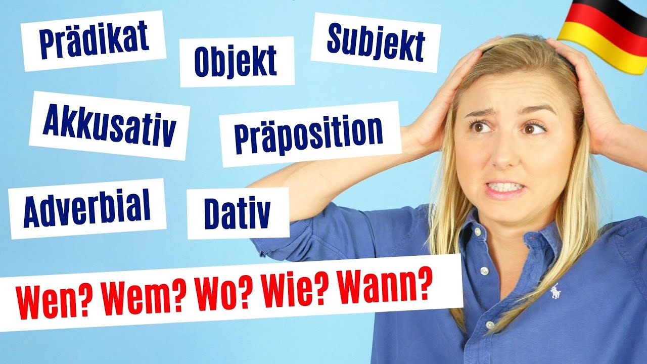 Learning German: The basis of the grammar in a sentence simply explained │ A2-B2
