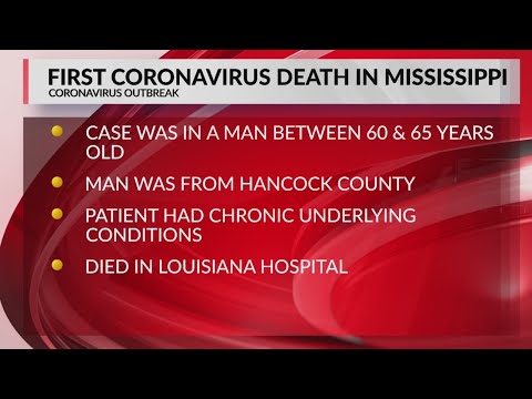 First coronavirus death in Mississippi