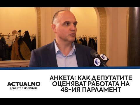 Анкета: Как депутатите оценяват работата на 48-ия парламент (ВИДЕО)	