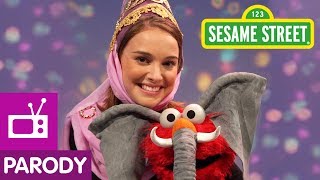 Sesame Street: Natalie Portman And Elmo Are Princess &amp; Elephant