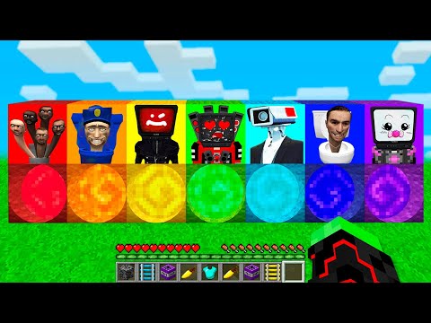 Survival in Rainbow Portals: Skibidi Zombies in Minecraft