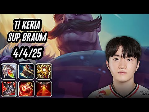 T1 Keria Sup Braum SoloQ Replay 20251005