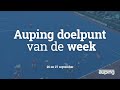 AUPING DOELPUNT VAN DE WEEK: 26 EN 27 SEPTEMBER