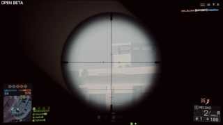preview picture of video 'Battlefield 4 - Extreme Range Sniper Killstreak (Obscured 650m+)'
