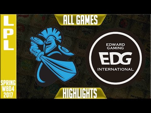 Newbee vs EDG Highlights All Games - LPL Spring 2017 W8D4 - NB vs EDG All Games