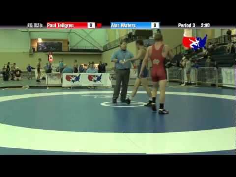 University Nat`ls GR 60 KG / 132.25 lbs: Paul Tellgren vs. Alan Waters