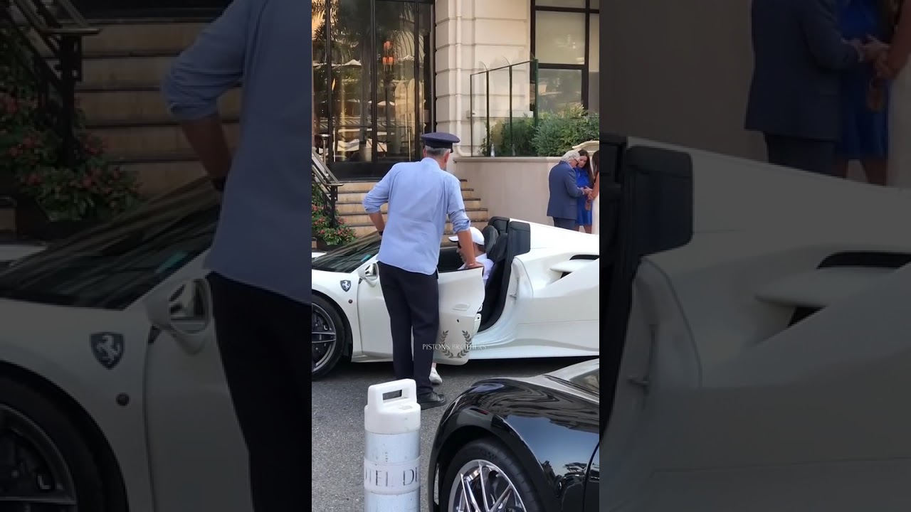 Billionaire dress code doesnt matter getting out his Ferrari... #Shorts #lifesosenhd