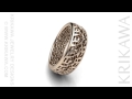 video - Carbon Wedding Band in Rose Gold