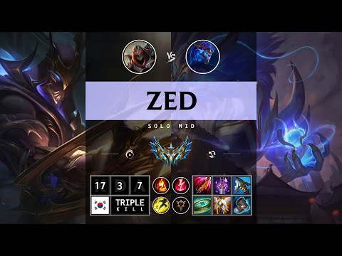 Zed Mid vs Aurelion Sol - KR Challenger Patch 14.13