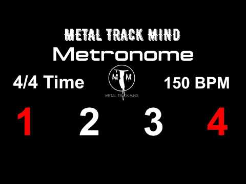 Metronome 4/4 Time 150 BPM visual numbers