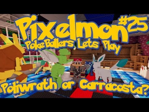 Pixelmon Server Minecraft Pokemon Mod Pokeballers Lets Play! Ep 25 - Poliwrath or Carracosta?