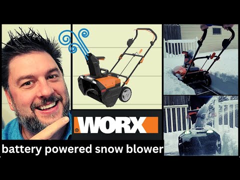 ❄️ WORX 40V 20" Cordless Snow Blower. Worx Battery powered snow blower in 1 feet of snow! [477] ❄️