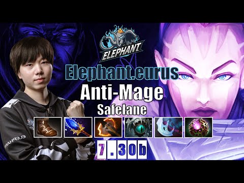Anti-Mage Safelane | Elephant.eurus | CHINA ANTI-MAGE BEST ANTI-MAGE | 7.30b Gameplay Highlights