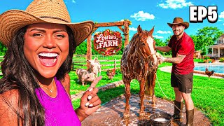 LAVAMOS OS CAVALOS E ALAGOU A CASA DA LOURES FARM!!!