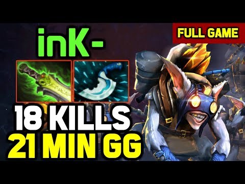 OMG! inK- Meepo ZERO DEATH Ownage 18 kills in 21 mins - BEST PUB MEEPO