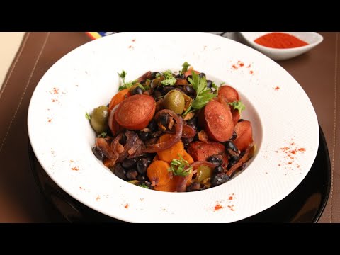 GUISO DE CHORIZO CON ACEITUNAS Y POROTOS - PAN DE BANANA SIN TACC - COCINA RICA TV