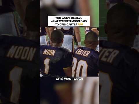 Warren Moon & Cris Carter were a great duo 😮‍💨😂