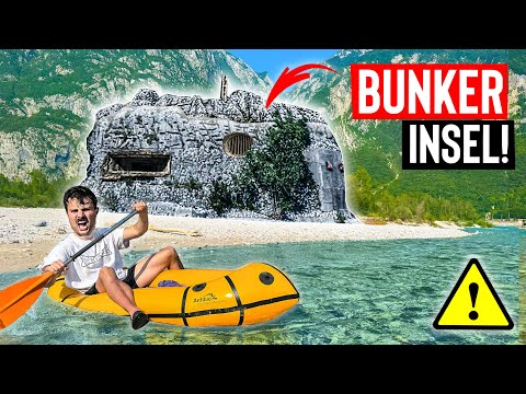 Wildwasser-Abfahrt zu getarntem INSELBUNKER!🏝️ | Overnighter in verstecktem FELSENFORT!