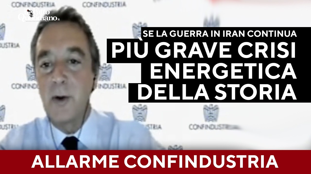 Confindustria: "Se la guerra in Iran continua ci sarà la più grave crisi energetica della storia"