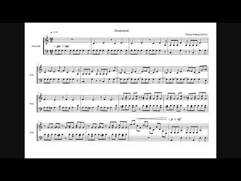 Friberg, Tomas - Rosewood for marimba solo