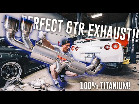 R35 GTR GETS THE PERFECT TITANIUM EXHAUST | GReddy Performance Titanium Exhaust Install!