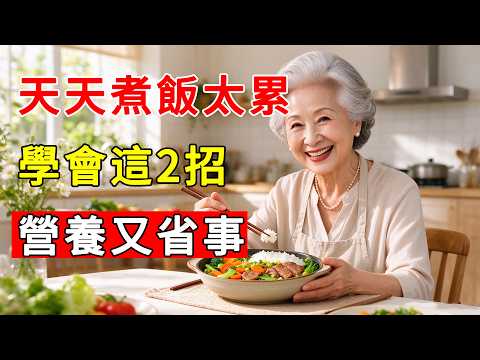 退休後一個人住，天天煮飯太累怎麼辦？學會這2招，營養又省事，輕鬆解決吃飯煩惱！