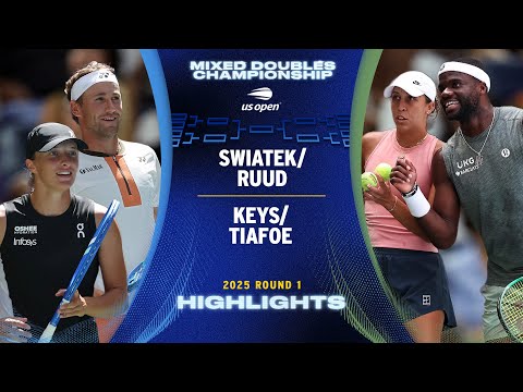 Ruud/Swiatek vs. Tiafoe/Keys Highlights | 2025 US Open Round 1