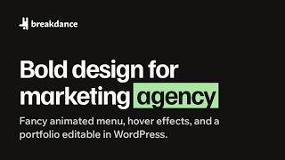 A Marketing Agency Website From One AI Prompt (Breakdance)