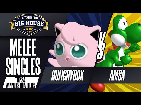 Hungrybox vs aMSa - Melee Singles Top 24: Winners Quarters - The Big House 10 | Jigglypuff vs Yoshi