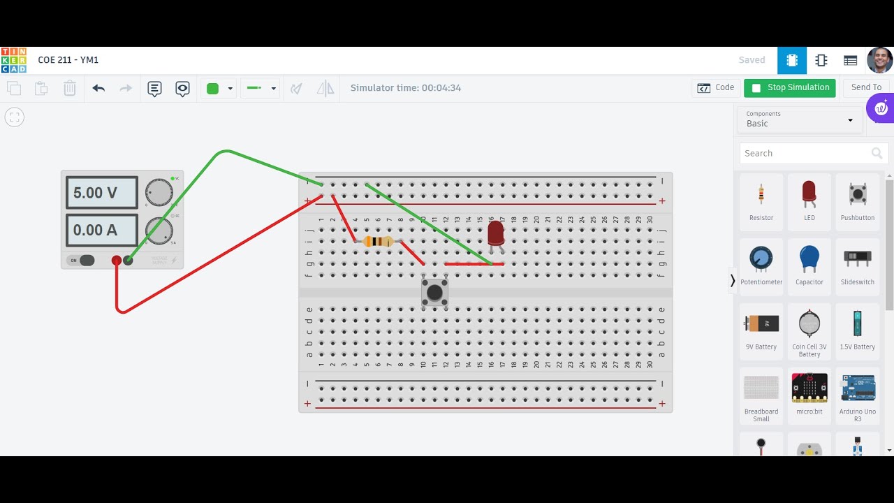 Tinkercad Lab 01 | LED Circuit Tutorial: Tinkercad Basics