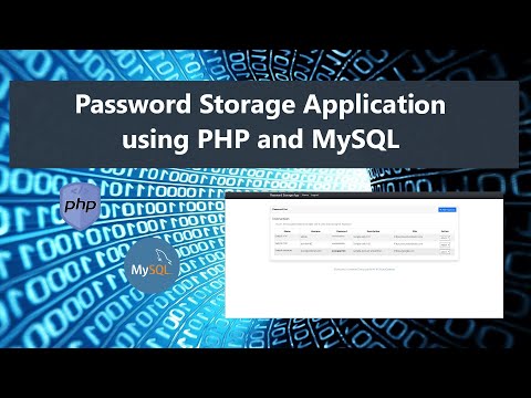 Password Storage Application in PHP/OOP and MySQL Free Source Code | SourceCodester