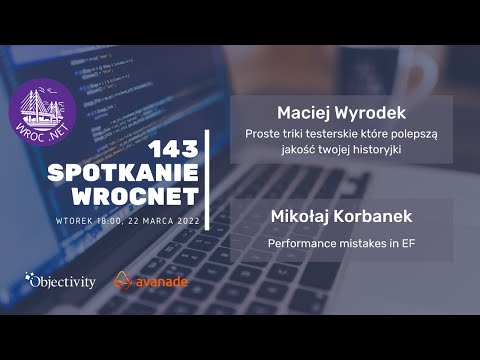 143. spotkanie Wrocławskiej grupy .NET ONLINE