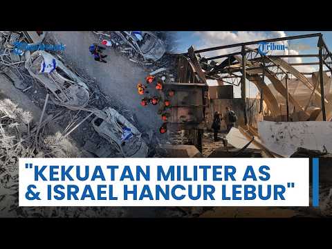 100 Gelombang Serangan Rudal & Drone Iran Tembus Pertahanan AS-Israel: Kekuatan Militer Musuh Hancur