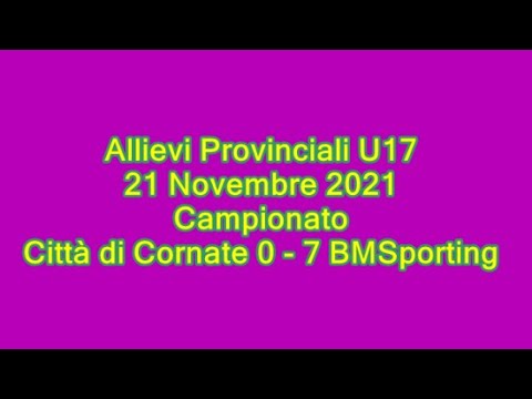20211121 Città di Cornate BMSporting