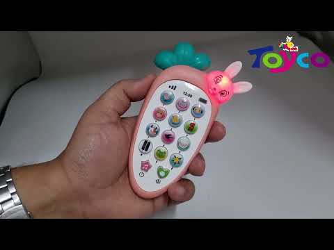 Toyco Rabbit Intelligent Baby Cell Phone Mobile Toy with Music, Ringtones,  Lights