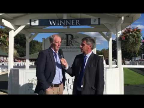 Moon Racer trainer, David Pipe at Perth Racecourse