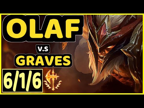 WIGGILY (OLAF) vs GRAVES - 6/1/6 KDA JUNGLE CHALLENGER GAMEPLAY - NA